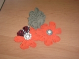 kwiatki kanzashi